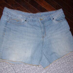 🍋‍🟩 size 18 womens shorts  eighteen  blue denim jean stretch